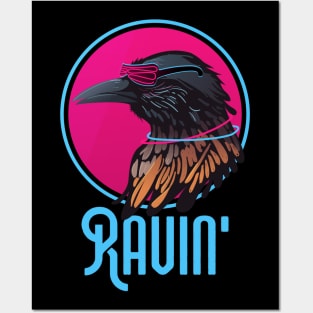 Raving Raven Wingspan Bird Watching Posters and Art